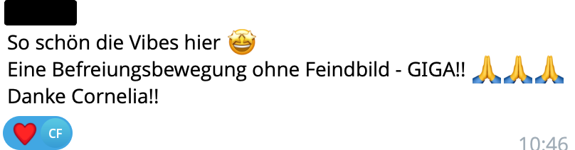 Feedback einer Teilnehmerin