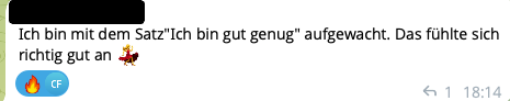Feedback einer Teilnehmerin