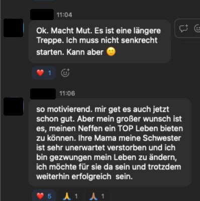 Feedback einer Teilnehmerin