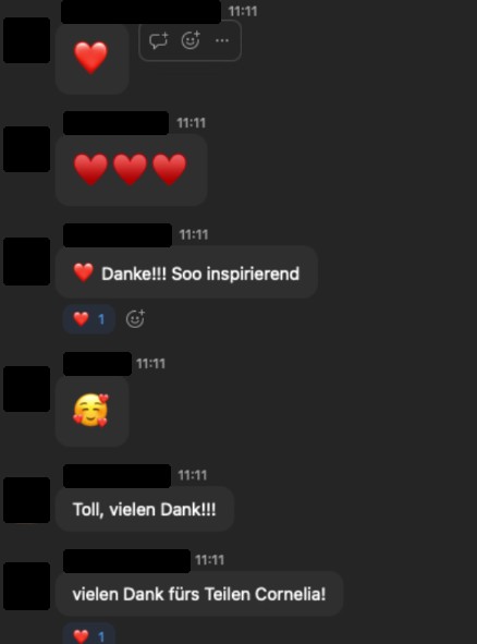 Feedback einer Teilnehmerin