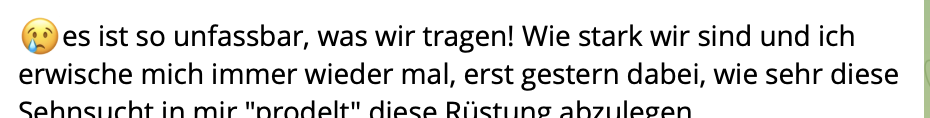 Feedback einer Teilnehmerin