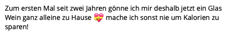 Feedback einer Teilnehmerin